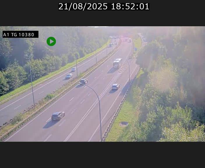 Traffic live webcam Luxembourg Senningerberg - A1 direction Luxembourg Kirchberg - BK 10.3