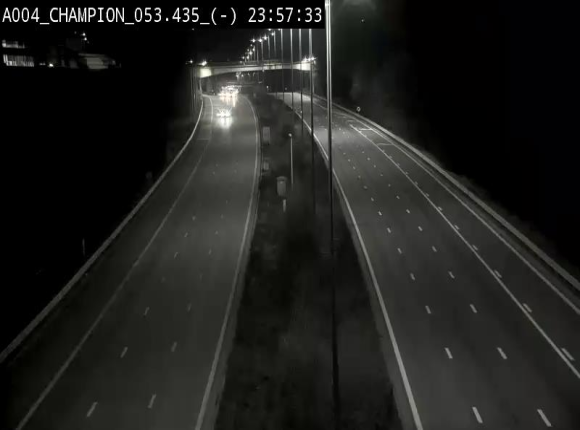 Webcam E411 à Champion, à proximité de Namur. Vue orientée vers Bruxelles