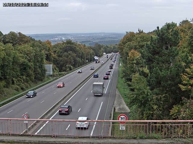 Caméra autoroute France - A33, Houdemont direction Lunéville