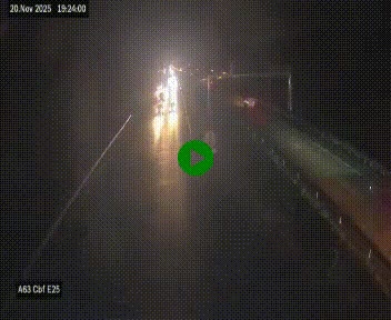 Webcam autoroute A63 en périphérie de Bordeaux au sud-est de la ville, en provenance du bassin d'Arcachon. Vue orientée vers Bordeaux