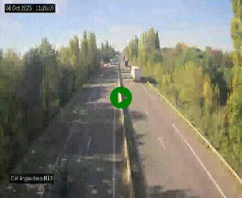 Webcam routière à la fin de la N10, en périphérique ouest d'Angouleme, proche de la jonction avec l'A10