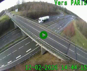 Clone of Caméra routière sur l'autoroute A20 au nord de Limoges, à la jonction avec la N520. Vue orientée vers Paris