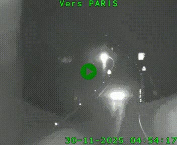 Caméra routière sur l'autoroute A20 à Bessines-sur-Gartempe. Vue orientée vers Paris