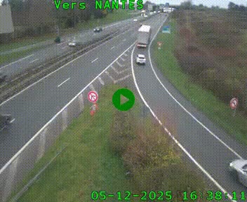 Webcam N147 au nord de Poitiers et à la jonction avec la A10