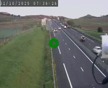 Caméra autoroute A75 à hauteur de Le Crest, en direction de Montpellier