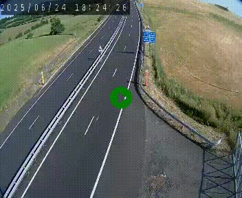Caméra autoroute A75 à hauteur du col de la Fageole en direction de Clermont-Ferrand