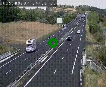 Caméra autoroutière France - A75, Coren, en direction de Montpellier