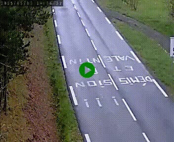 Caméra routière France - N102, au niveau du col de Montmirat à Saint-Etienne-du-Valdonnez à 1039 mètres d'altitude