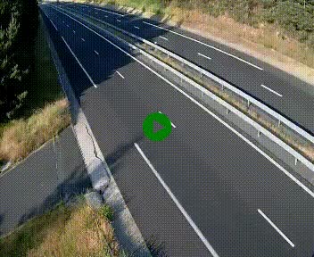 Caméra autoroute A75 à hauteur du col des Issartets en direction de Montpellier