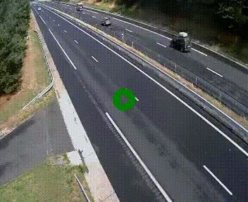 Caméra autoroute A75 à hauteur du col des Issartets en direction de Montpellier