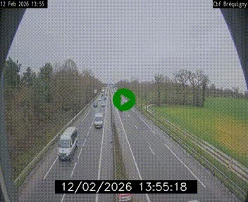 Webcam sur le périphérique de Rennes (N136) à hauteur du quartier Bréquigny, au sud de la ville
