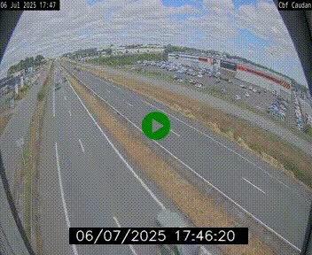 Webcam sur la N165 à hauteur de Caudan, dans le Morbihan.