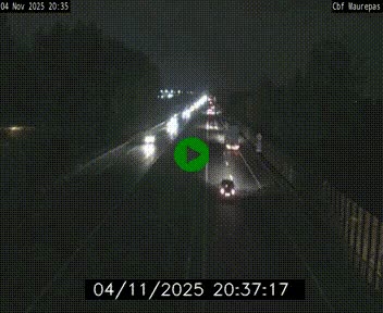 Webcam sur le périphérique de Rennes (N136) à hauteur de Maurepas, au nord de la ville