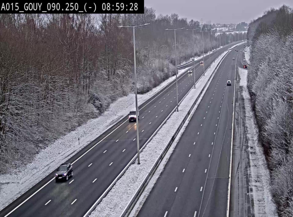 Webcam autoroute Belgique - Gouy-lez-piéton - E42 - BK 90.3
