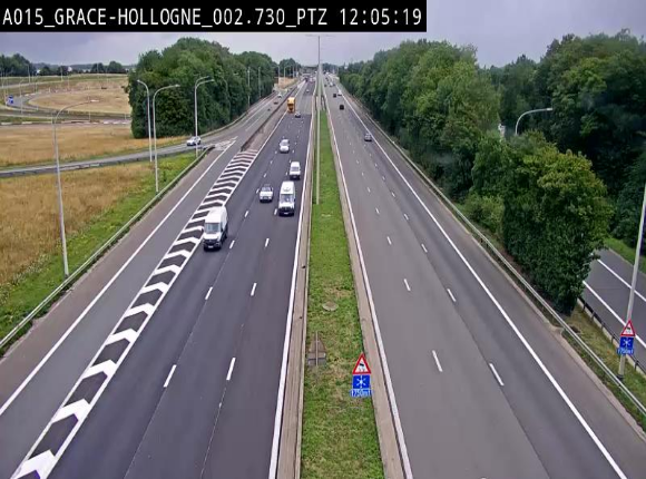Caméra trafic Belgique - Grâce-Hollogne - E42, jonction avec A604, direction Loncin/Aéroport de Liège -  BK 3.2