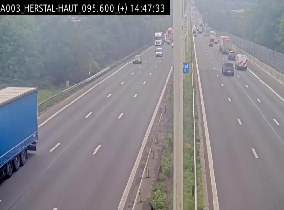 Webcam autoroute Belgique - Herstal - E40 direction Aix-la-Chapelle - BK 97