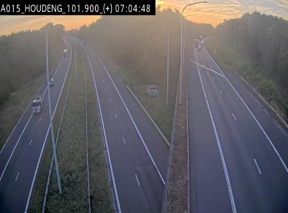 Webcam autoroute Belgique - Houdeng-Goegnies - Jonction E19/E42 direction Tournai/Mons - BK 101.85
