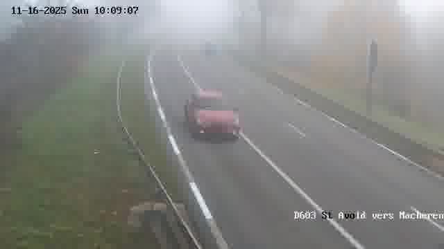 Webcam sur la D603 située à proximité de Saint-Avold. Vue orientée vers Macheren.