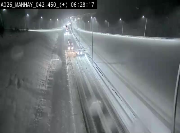 Webcam autoroute A26/E25 à hauteur de Manhay, à la jonction avec la N651 en direction de Luxembourg - BK 42.4
