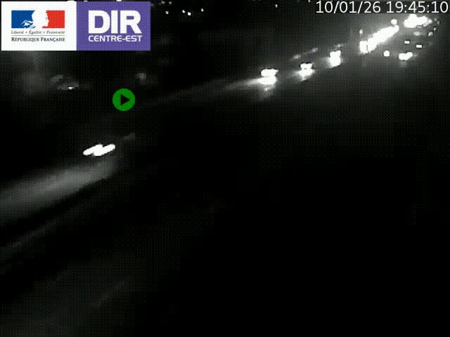 Caméra de circulation à Saint-Priest à la jonction entre l'A43 et l'A46 en direction de Marseille