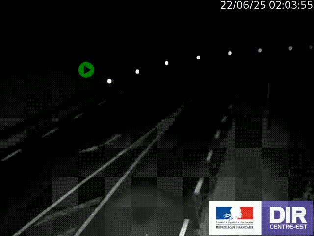 Webcam sur le col Pin Bouchain, vue orientée vers Roanne, en provenance de Lyon sur la nationale 7 (N7)