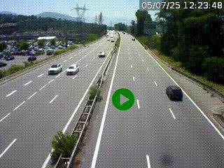 Caméra routière à hauteur des centres commerciaux et de la sortie 14 en direction d'Albertville