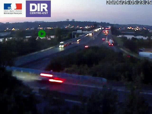 Webcam autoroute sur A450 à Pierre-Bénite en direction de Lyon et de l'autoroute A7