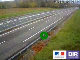 Webcam autoroute sur l'A77 à hauteur de Pouilly-sur-Loire en direction de Nevers