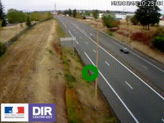 Webcam à Mably, à proximité de Roanne en direction de Moulins sur la N7