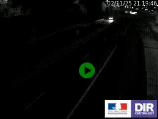 Caméra autoroutière sur l'A47 à hauteur de Givors, a proximité de Lyon. La webcam est orientée vers Lyon