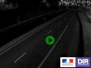 Caméra autoroutière sur l'A47 à hauteur de Givors, a proximité de Lyon. La webcam est orientée vers Lyon