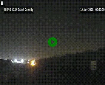 Webcam routière sur N338 à hauteur de Grand-Quevilly en périphérie de Rouen. Vue orientée vers Rouen