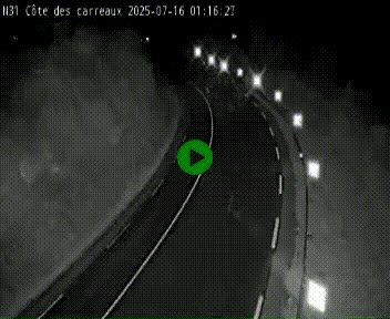 Webcam en haut de la Côte des Carreaux sur la N31 à Avesnes-en-Bray. Vue orientée vers Rouen