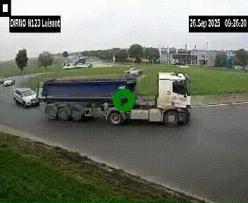 Webcam en périphérie de Chartres sur la N123, à hauteur de Luisant. Vue orientée vers Chartres