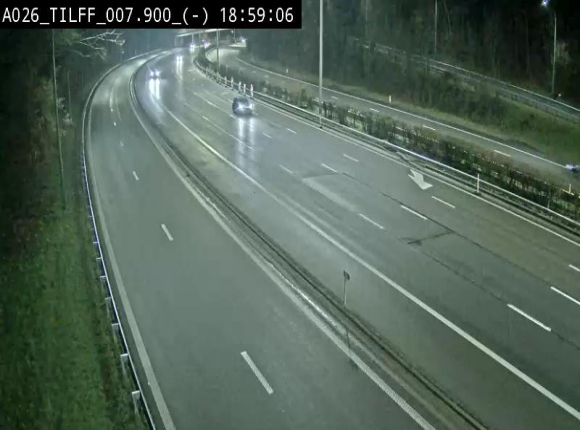 Webcam autoroute A26/E25 à Esneux, en Belgique en direction Luxembourg - BK 7.9