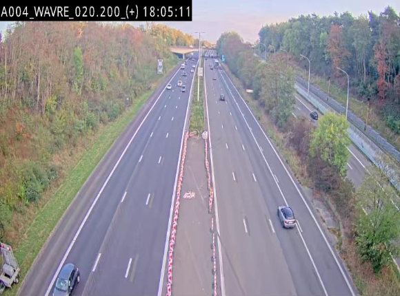 Webcam @ Wavre-sud KP 19.6, A4/E411