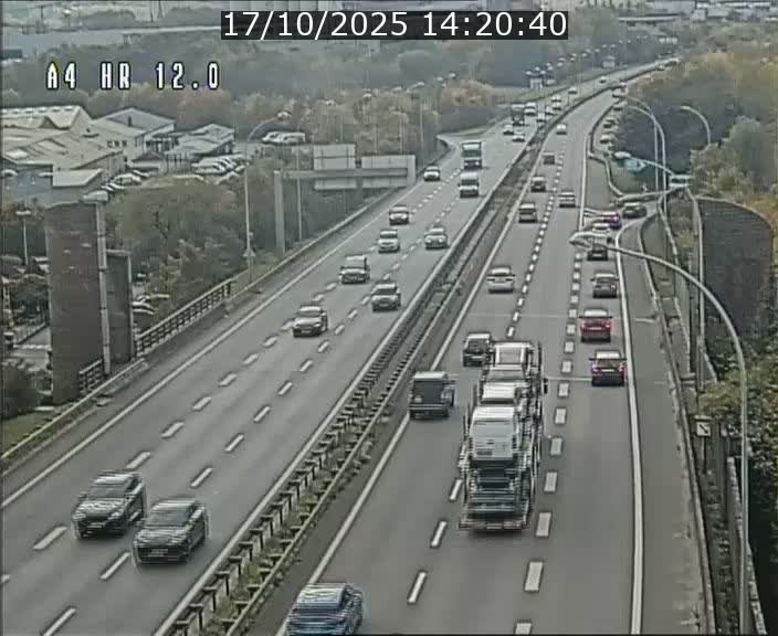 Traffic live webcam Luxembourg Jonction Foetz - A4 - BK 12.0 - direction Esch sur Alzette