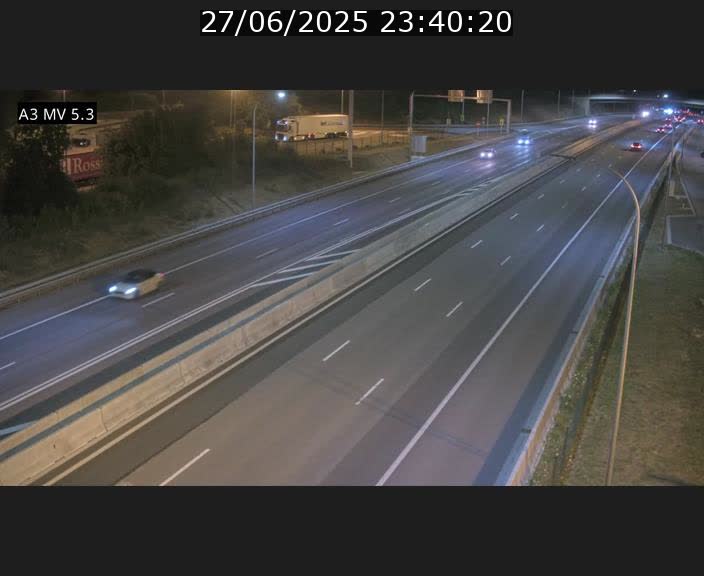 Webcam à l'Aire de Berchem au Luxembourg sur l'A3. Vue orientée vers la France