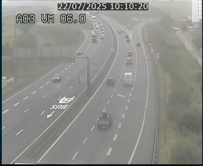 Traffic live webcam Luxembourg Aire de Berchem - A3 - BK 6 - direction France