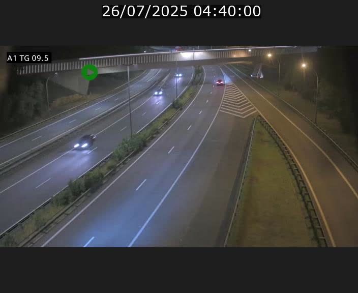 Traffic live webcam Luxembourg Jonction Grünewald - A1 direction Luxembourg-ville - BK 9.5