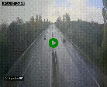 Webcam routière à la fin de la N10, en périphérique ouest d'Angouleme, proche de la jonction avec l'A10