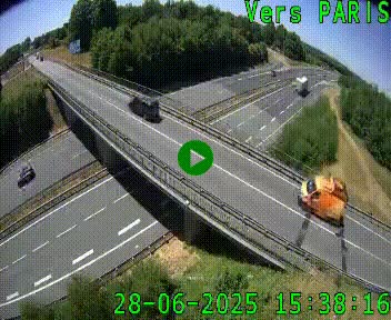 Clone of Caméra routière sur l'autoroute A20 au nord de Limoges, à la jonction avec la N520. Vue orientée vers Paris