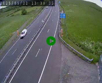 Caméra autoroute A75 à hauteur du col de la Fageole en direction de Clermont-Ferrand