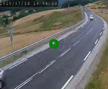 Webcam routière au niveau du col de la Chavade en Ardèche, sur la N102 à 1266 mètres d'altitude