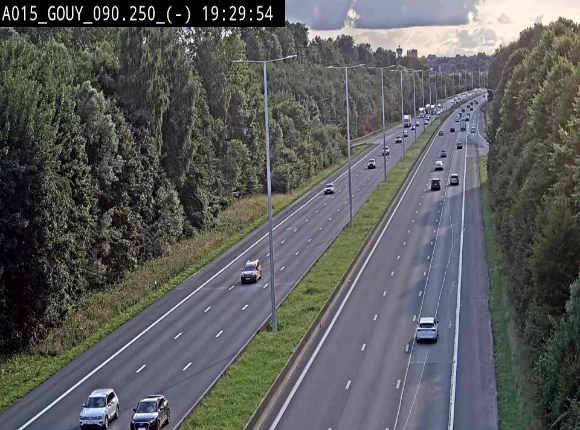Webcam autoroute Belgique - Gouy-lez-piéton - E42 - BK 90.3
