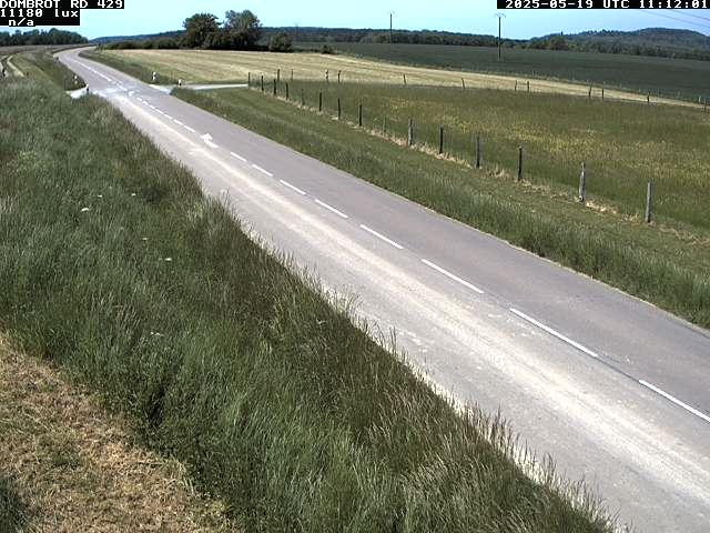 Webcam à Dombrot-le-Sec dans le département des Vosges sur la D429 à 407 mètres d'altitude