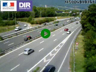 Caméra routière à hauteur de la sortie 15 Chambéry-centre au PK 4,103 en direction d'Albertville