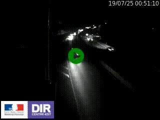 Caméra autoroute sur A6 - Valvert, près de Lyon, en direction de Paris, à hauteur de la sortie 36 Porte du Valvert