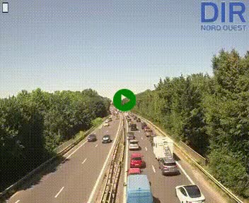 Webcam sur le périphérique de Caen (N814) à l'est de la ville, à Mondeville hauteur de la sortie 2, Presqu'île-Rives de l'Orne, au bout de l'autoroute A13