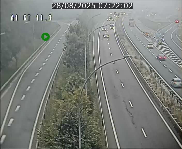 Traffic live webcam Luxembourg Senningerberg - A1 direction Allemagne - BK 11.3